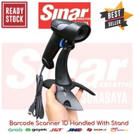 MESIN BARCODE SCANNER 1D PLUS STAND HOLDER EP500 OG LASER SCAN HANDLED (USB) - CASH REGISTER