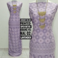 Kain Pasang Songket SB Line Printed Bidang 45 (Open Meter - 0.5M)