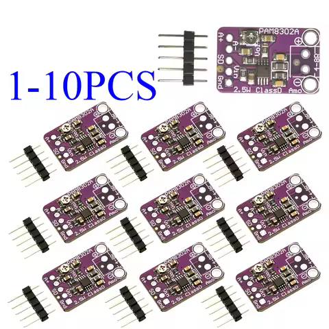 1-10PCS PAM8302A MCU-832 PAM8302 2.5W Single Channel Class D Audio Power Amplifier Module Developmen