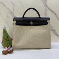 HERMES 雙袋Herbag 31帆布包