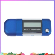 Mp3 Player 4GB U Disk Music Player Supports Replaceable AAA Battery, Recording (Blue)