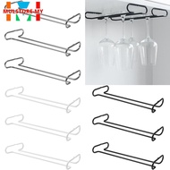 【】3PC Stemware Rack Under Cabinet Wine Glass Holder Hanging for Cabinet Kitchen