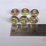 M6 NUT YELLOW Key 10 HEX NUT 6MM NUT YELLOW ZINK M6 PITCH DRAT 1.0 HEX NUT M6 YELLOW NUT Hole DIAMET