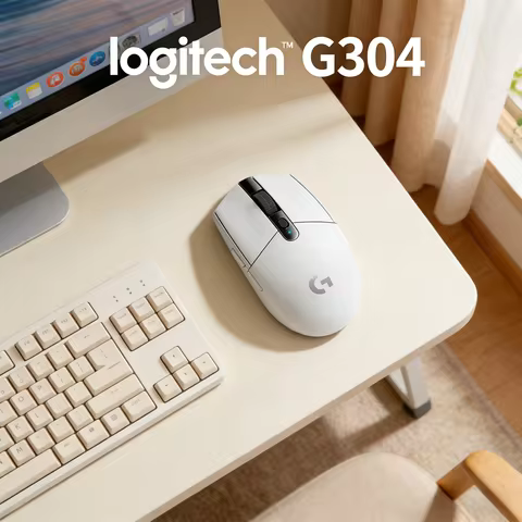 Logitech G304 Wireless Gaming Mouse 12000 DPI HERO Sensor LIGHTSPEED 1ms 9-Month Battery Comfort Des