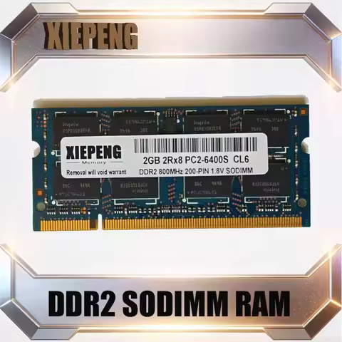 Original 2GB DDR2 800MHz PC2-6400S RAM DDR2-667MHz PC2-5300S 4GB DDR2-800MHz 200Pin SO-DIMM Laptop R