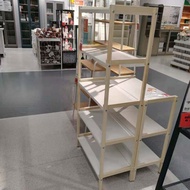 Unit rak IKEA Yerna domestik untuk penyimpanan dan pengaturan, rak buku penyimpanan, perabot IKEA.