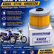OIL FILTER MODENAS KRISS/CT110/GT128/KRISS120 OIL FILTER &ORING ASSY MODENAS