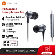 【Local Warranty】Xiaomi Mi In-Ear Headphones Capsule Headphones 3.5mm Earphone Noise Cancelling Earbuds Global Version