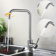 New Arrival Fashion SUS304 Stainless Steel Kitchen Faucet Rotate Water Tap 2 Way Water Outlet Fauc