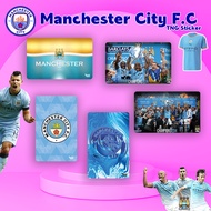 MANCHESTER CITY F.C.  FOOTBALL TNG Pelekat - Tng Touch N Go/Bank kad pelekat pelindung (Beli 4 Percu