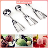 [Johor Seller] 4/5/6cm  Ice Cream Scoop Trigger Spring Scope Stainless Steel Mashed Potato Skop Acua