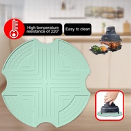 Silicone Heat Resistant Mat Compatible with Ninja Crispi Glass Air Fryer Non-Slip Kitchen Accessory
