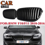 SAIQINGSP Gloss Black Front Hood Kidney Grilles For BMW F10 F11 M5 535i 550i 528i 2010-16 CAR Access