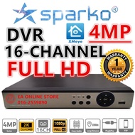 16CHANNEL FULL HD DVR 4.0MP SPARKO CCTV 16-CH Digital Video Recorder Full HD 4MP P2P View on phone