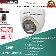 Hikvision CCTV 2MP/5MP HD Full-color With audio 24/7 color imaging Turret CCTV Camera Indoor Wired Analog Camera