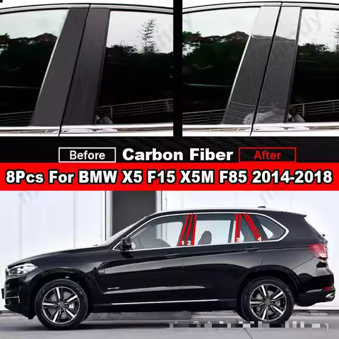 for BMW X5 F15 X5M F85 2014-2018 G05 For Covers Center Film Column B C Pillar Posts Sticker Car Acce