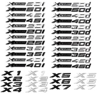 Car Trunk Badge Sticker For THE X1 X2 X3 X4 X5 X6 X7 XDrive 20i 25i 28i 30i 35i 40i 45i 50i 18d 20d 