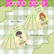 KAD BIJAK SIFIR FLASHCARD (SIFIR 1 - SIFIR 12) / POKET SIZE