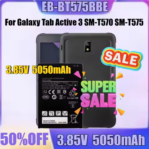 New EB-BT575BBE 3.85V 5050mAh Replacement Battery EB-BT575BBE for Galaxy Tab Active 3 SM-T570 SM-T57