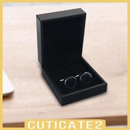 [Cuticate2] Cufflink Box Case, Jewelry Display Case, Cufflink Display Storage Box, Flip Design Cufflink Display Box,