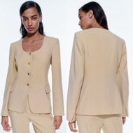 Beige Informal Blouse 74551