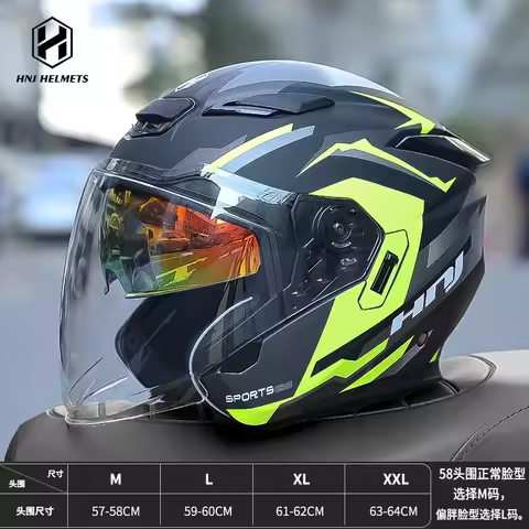 Hot ECE DOT Certification Motorcycle Half Helmet 3/4 Helmet Male Electric Bike Summer Safety Helmet 