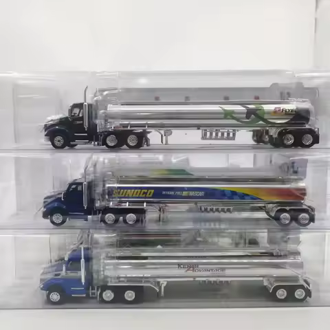 Rare 1:87 Scale Peterbilt 579 DC Tanker Truck Alloy Static Transporter Model Collection Metal Car Or