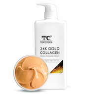 ไทยครีม 1 กิโล ครีมนวดหน้า ร้านสปา spa  สูตร ริ้วรอย  นวดกระชับผิว  สีทอง thaicream 24k gold facial 