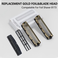 Shaver Replacement Titanium Gold Foil Cutter Net & Blade Head Compatible For 8173-700 Foil Shaver Ja