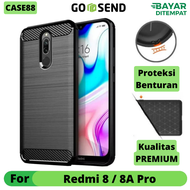 Case Xiaomi Redmi 8 Redmi 8A Pro Casing Softcase Ipaky Carbon Fiber Slim Matte