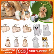(COD) Pet Hair Container Keychain Pendant Transparent Cat Dog Hair Storage Box Pendant Cat Keychain 