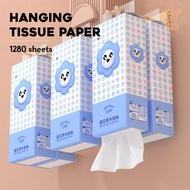 1280 Pc 4 Ply Hanging Tissue Paper With Hook Tissue Packet 4 ply Facial Tissue Kitchen Towel Tissue