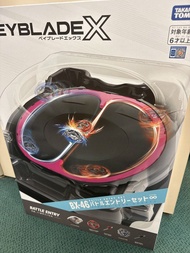 [港版Code] Takara Tomy Beyblade X 爆旋陀螺 二人對戰盤 無限盤 BX-46 Battle Entry Set 鈷藍魔龍 9-60R（金屬塗層：紅色版攻擊型陀螺）凶羊截擊 