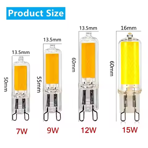 10-1PCS G9 LED Light Bulb AC110V 220V Energy-Saving Bulb Super Bright Glass Lamp Constant Power Ligh