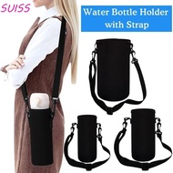 SUISS Sport Cup Covers Bag, 18/36/64oz Neoprene Water Bottle Cover Bag, Holder Pouch Strap Black Ins