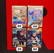 PTCG 日版 赤松 阿塞蘿拉 阿渡 火箭隊 SAR SR Japanese Supporter Sv10 M1 S12 SAR SR JP 日文 女 Pokemon Card