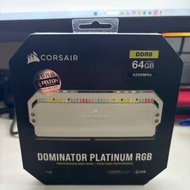 Corsair 64GB DDR5 ram 5200DOMINATOR PLATINUM RGB  White