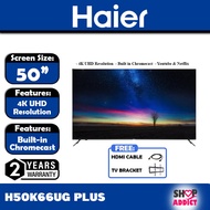 HAIER 4K UHD Built-in Chromecast Android TV 50" H50K66UG I 55" H55K66UG I 65" H65K66UG