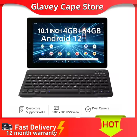 10.1 INCH Android 12 Tablet PC 4GB RAM 64GB ROM A6 CPU UNISOC SC9863A Processor, Octa-Core Cortex-A5