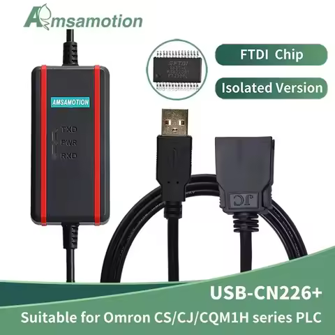 Suitable for Omron CS1G/CJ1M/CQM1H/CPM2C PLC programming Cable USB-CN226+ USB Data Download Line