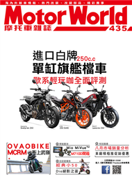 摩托車雜誌Motorworld 第435期：進口白牌單缸旗艦檔車 (新品)