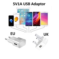 5V1A USB Power Adapter Charging EU UK Plug for Table lamp / Desk Fan