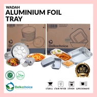 DELKOCHOICE ALUMINUM FOIL TRAY FOOD GRADE ALUMINUM FOIL CONTAINER/ per BOX