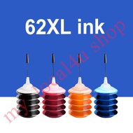 62 Ink Compatible for HP 62 Ink HP62XL Ink HP 62 XL refillable ink for HP 5540 5640 7640 5646 5541 5