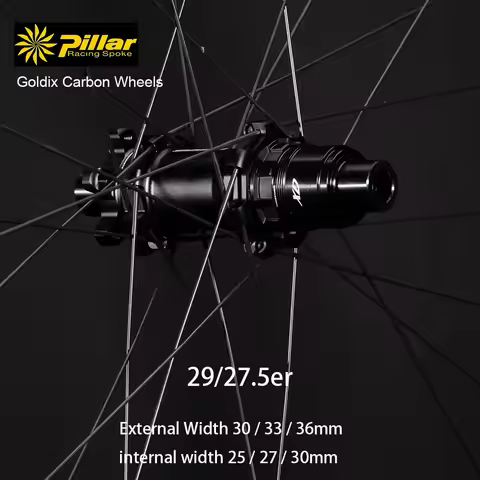 1280g MTB Carbon Wheelset 27.5er 29er Ratchet System 36T Goldix Hub 28H Pillar TB2015 Spokes Mullet‌