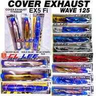 COVER EXHAUST PIPE TITANIUM EX5 Fi EX5 DREAM Fi WAVE125 W125 WAVE 125 WAVE125S W125S SUPER CUB 110 f