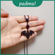 Gothic Bat Vampire Pendant Necklace With Alloy Chain For Gothic Style Accessories