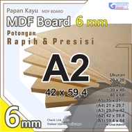 A2 MDF - 6mm MDF A2 Size
