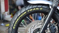 Promotion! ยางมอเตอร์ไซค์ PIRELLI รุ่น SCORPION TRAIL II ขนาด F: 90/90-21 R :150/70-17ปี2023 bmw f80