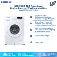 SAMSUNG 7KG Front Load Digital Inverter Washing Machine WW70T3020WW/FQ | 18 Mins Quick Wash | Hygienically clean | Washing Machine with 1 Year General &amp; 11 Year Compressor Warranty